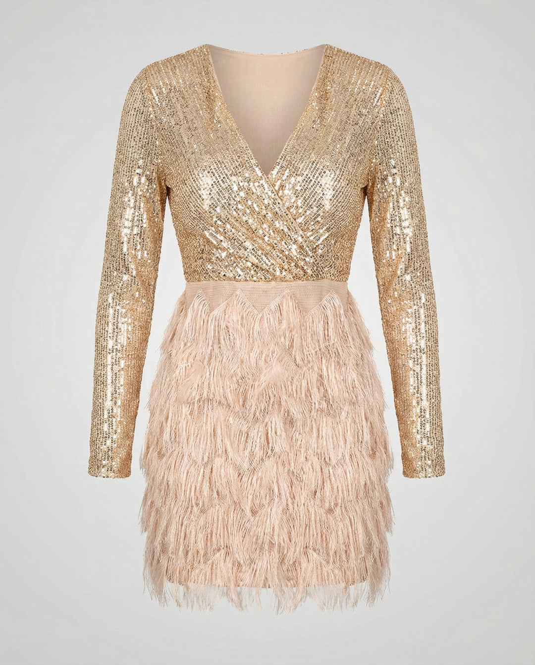Sparkling Patchwork Party Dress