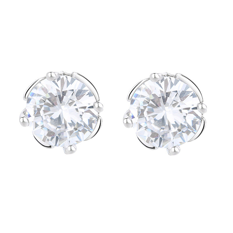 Ladies earrings with sparkling crystals in exquisite wreath design All Fashion