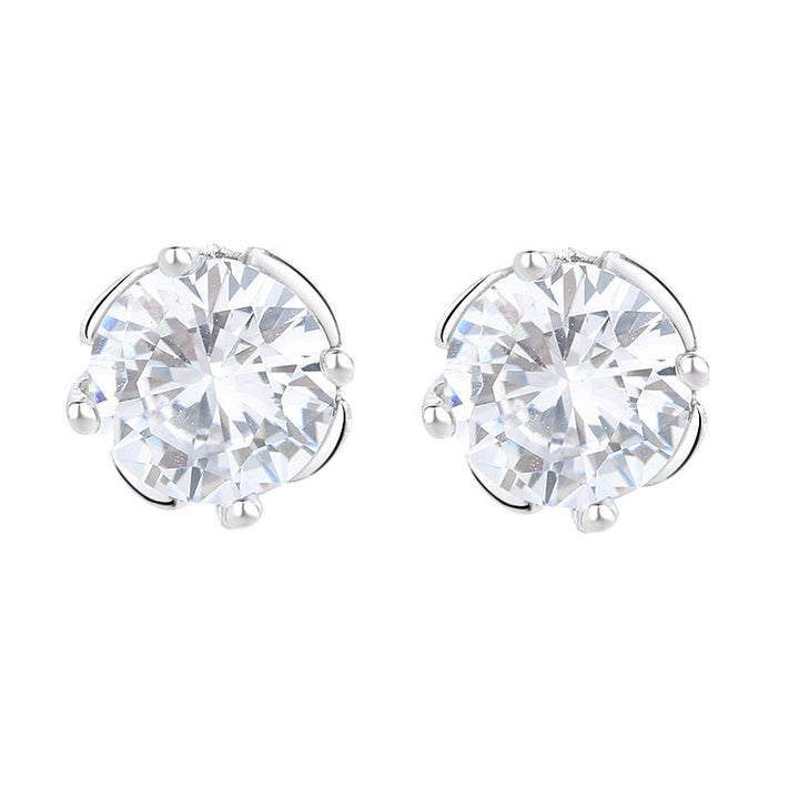 Ladies earrings with sparkling crystals in exquisite wreath design All Fashion