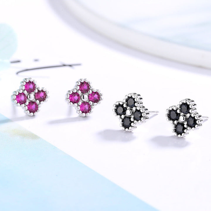 Women's earrings with multilayer floral design and sparkling zirconia All Fashion