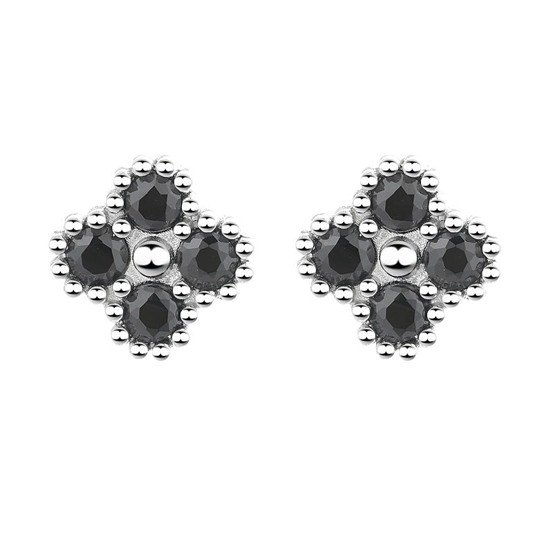 Women's earrings with multilayer floral design and sparkling zirconia All Fashion