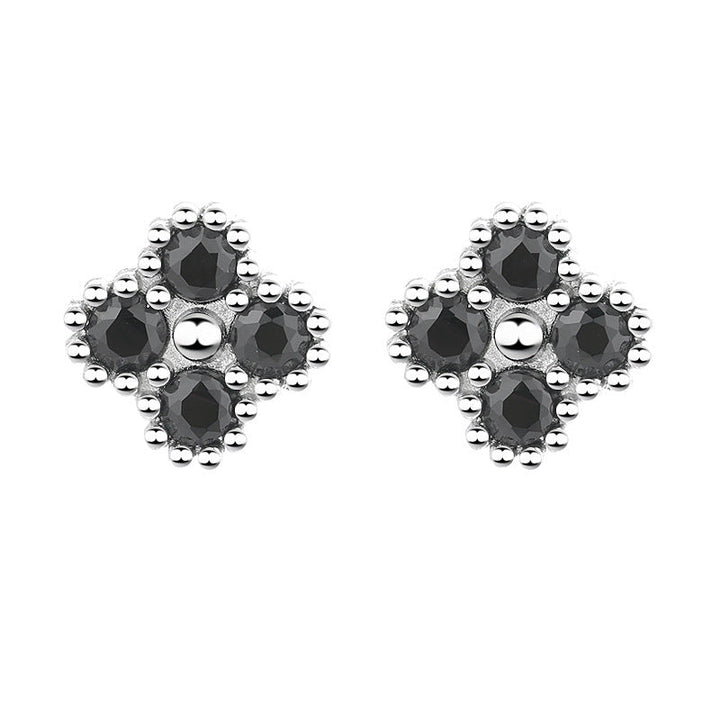Women's earrings with multilayer floral design and sparkling zirconia All Fashion
