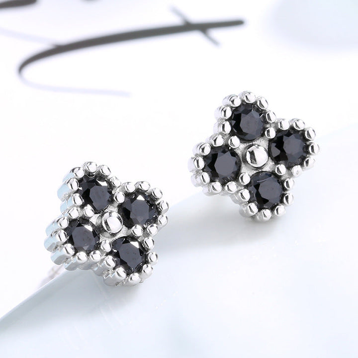 Women's earrings with multilayer floral design and sparkling zirconia All Fashion