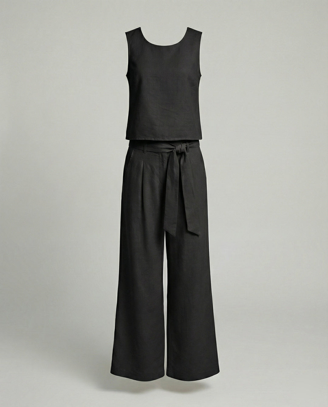 Women's Two-Piece Set Linen Pants