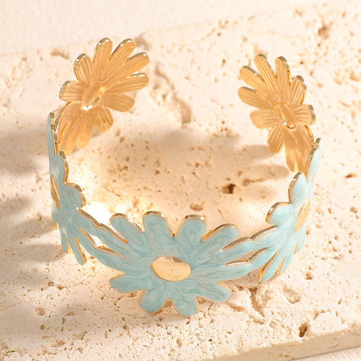 Women's bangle with floral flower pattern All Fashion