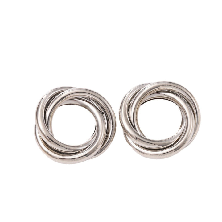Women's Hanging Earrings with Elegant, Curved Ring Design All Fashion