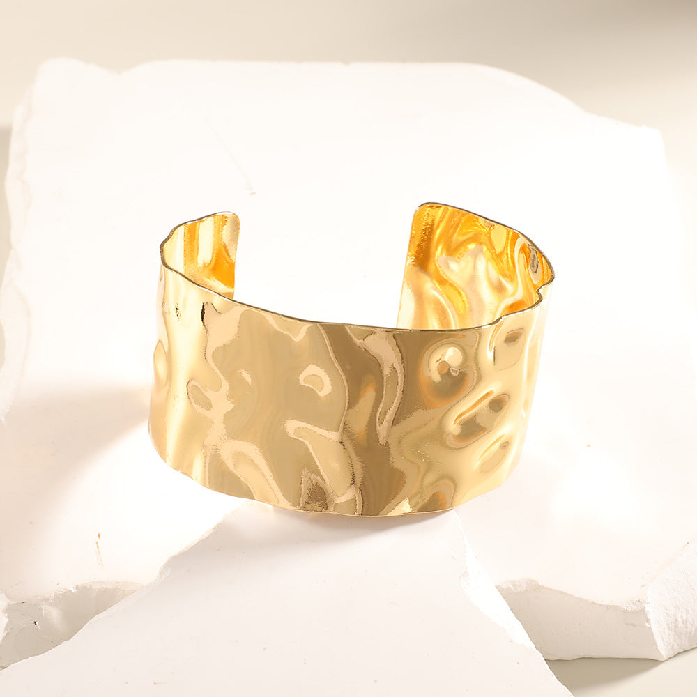 Women Open Bangle with Artistic Relief Design All Fashion