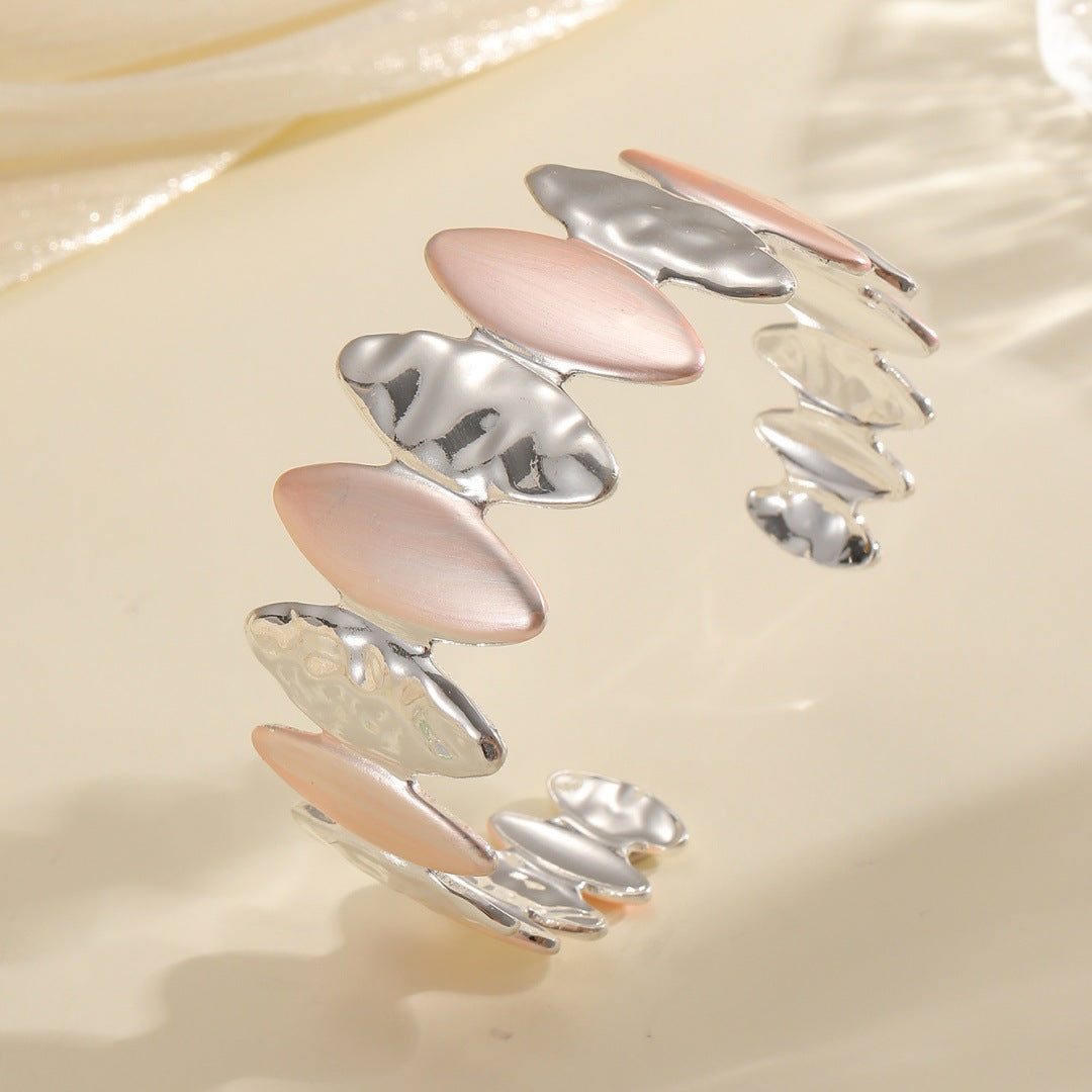 Women Open Bangle with Unique Textured Design All Fashion