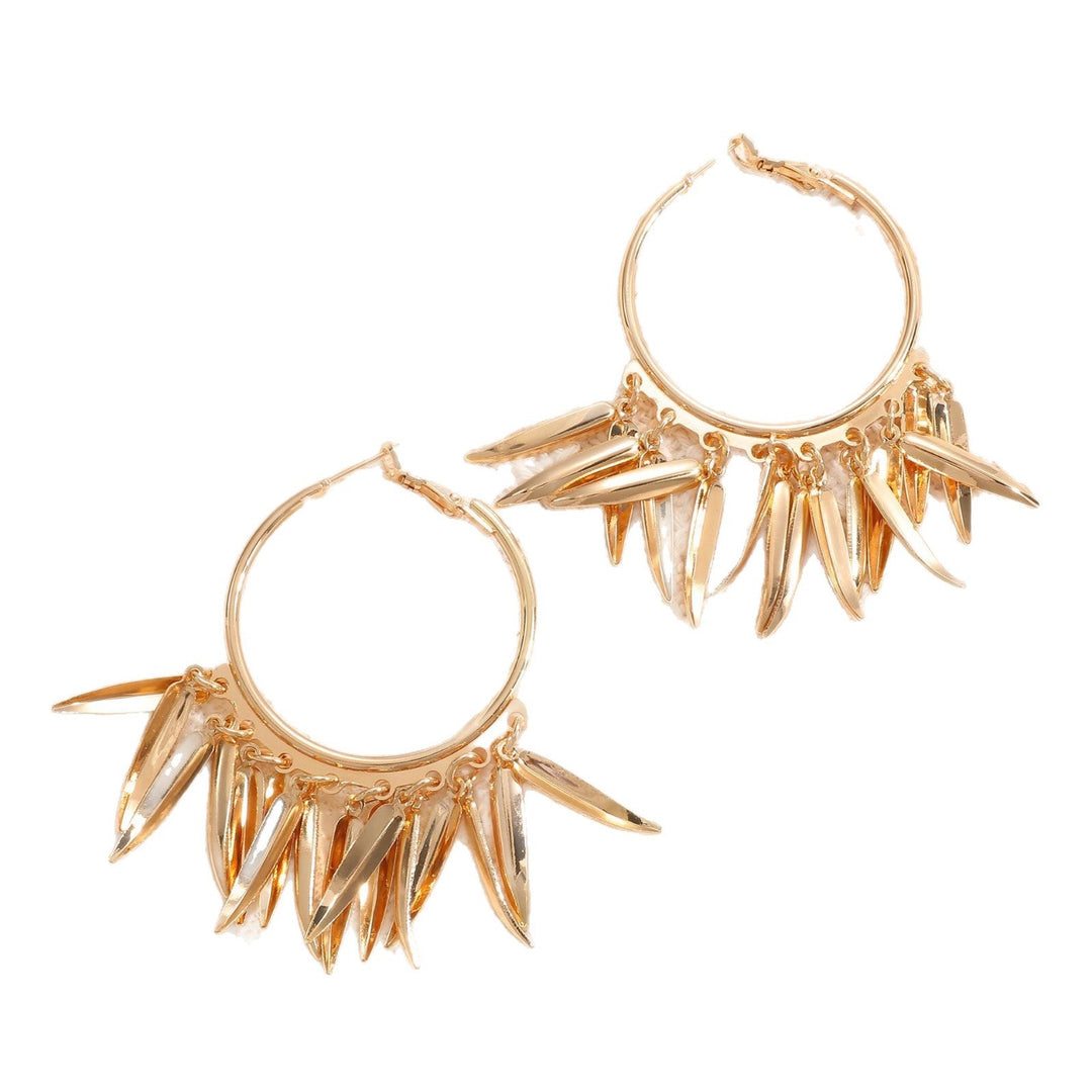 Women Hanging Earrings with Elegant Decorative Leaf Design All Fashion