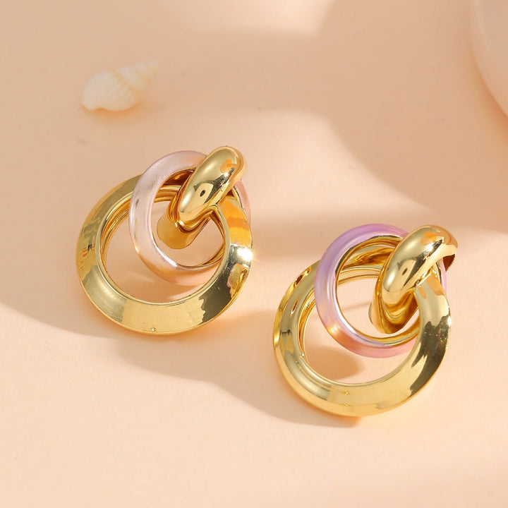 Women's earrings in elegant ring design All Fashion