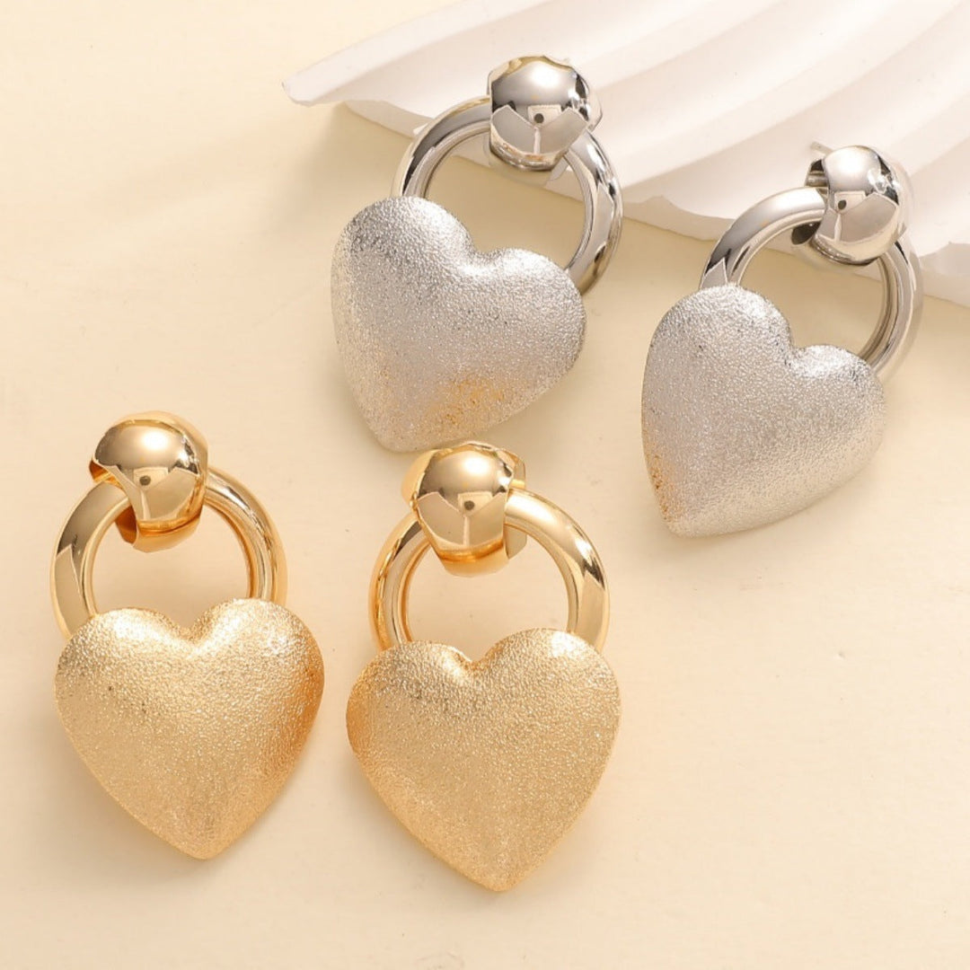 Ladies earrings in elegant heart design All Fashion