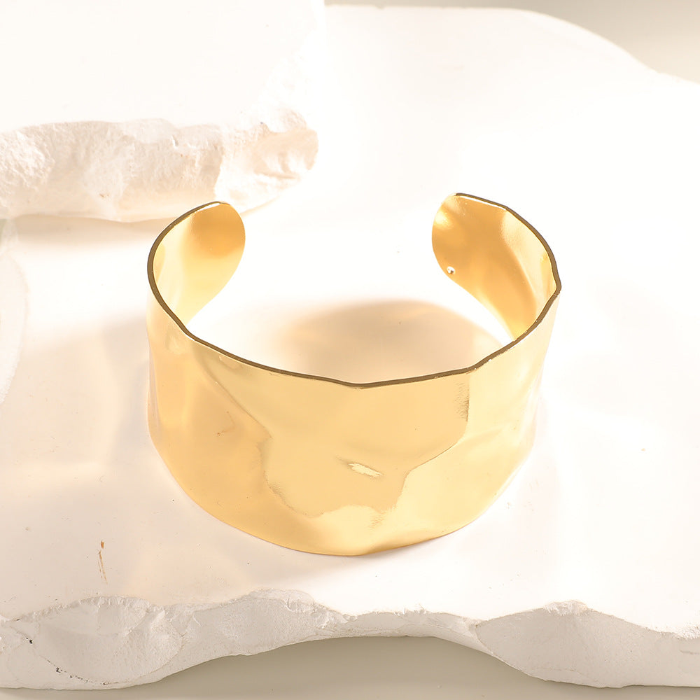 Women Open Bangle with Artistic Relief Design All Fashion