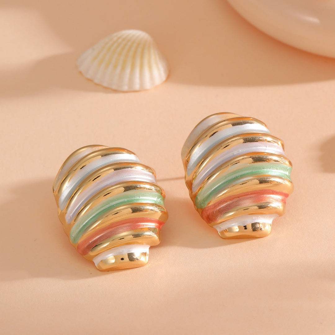 Women's ear clips in maritime shell design All Fashion