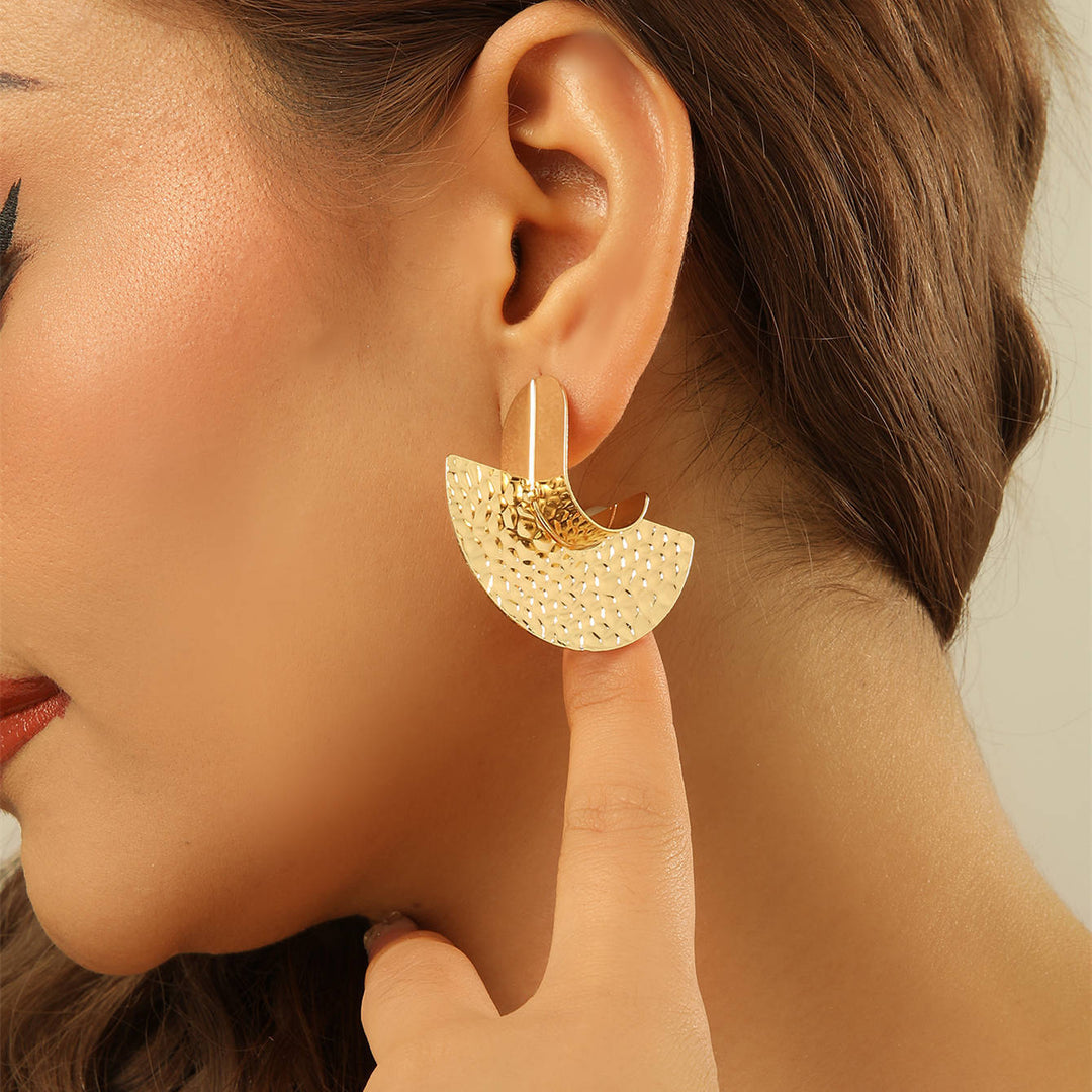Women's Hanging Earrings with Artistic, Textured Design All Fashion