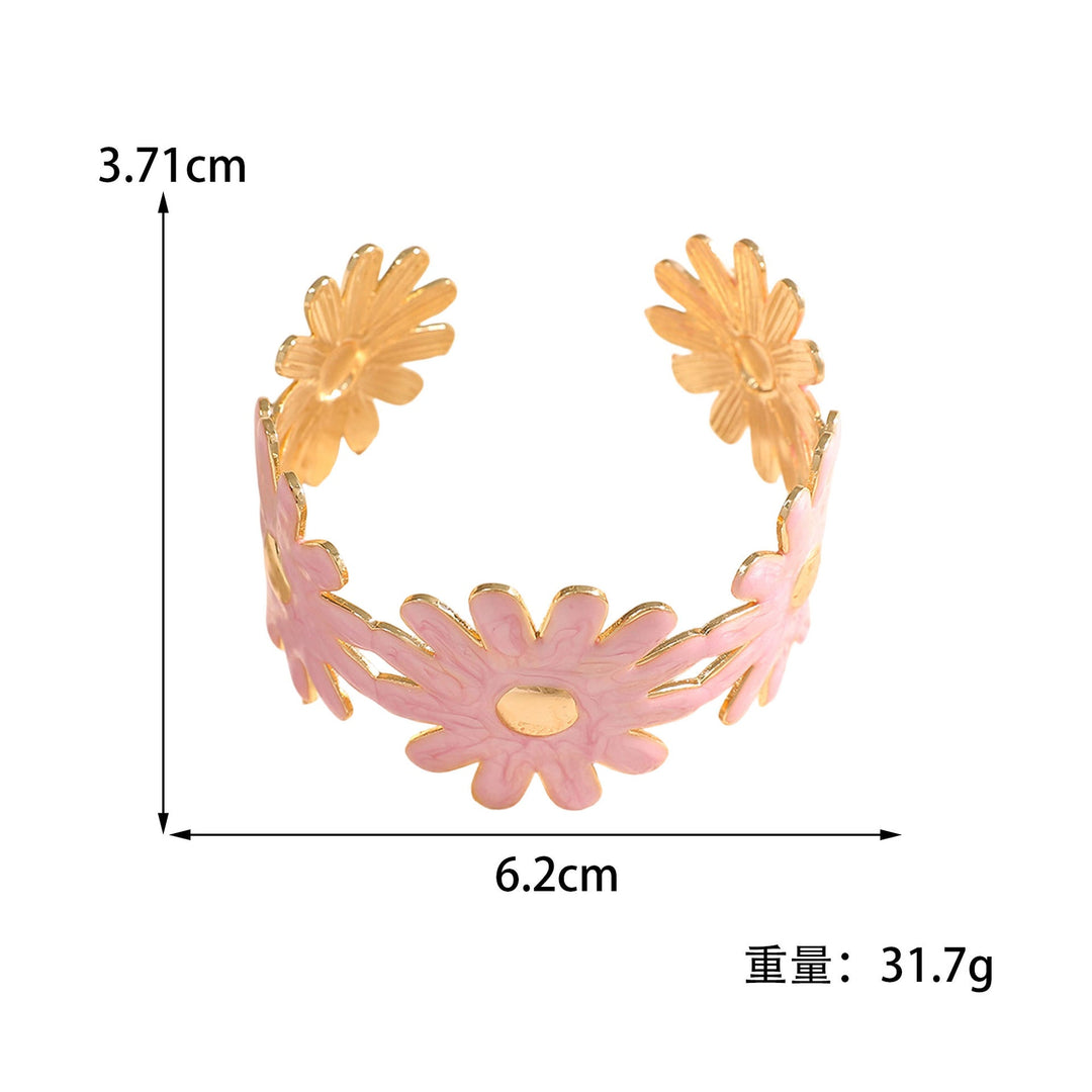 Women's bangle with floral flower pattern All Fashion