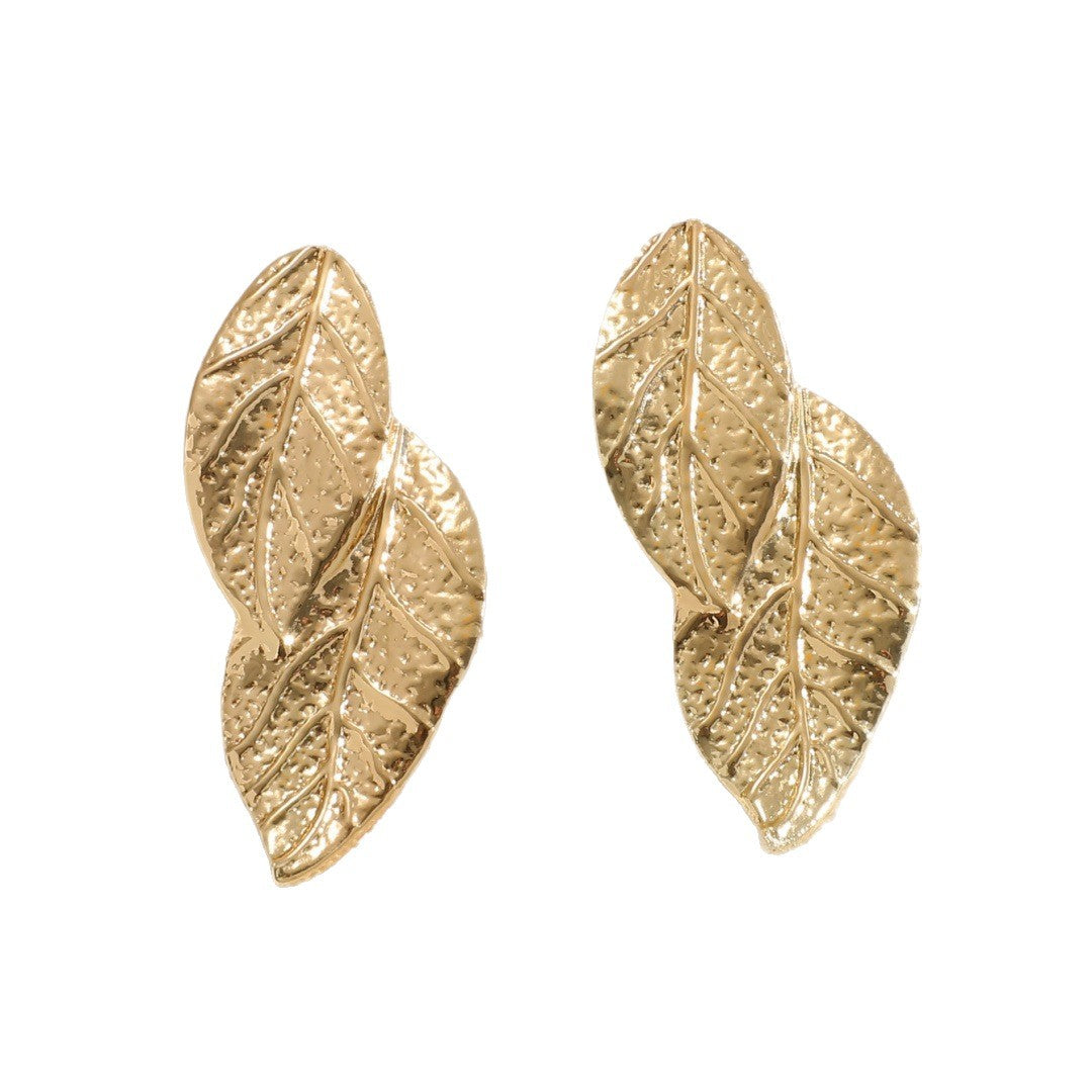 Ladies' bangle with artistic leaf design All Fashion