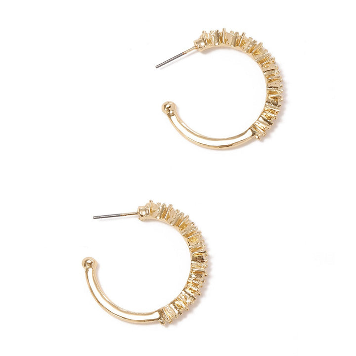 Ladies hoop earrings with intricate structures All Fashion