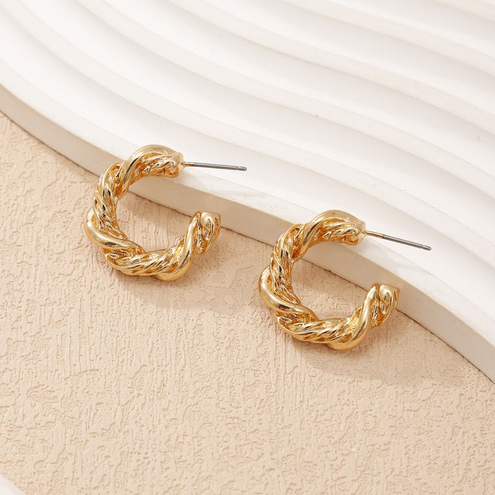 Women High-Quality Earrings with Braided Design All Fashion