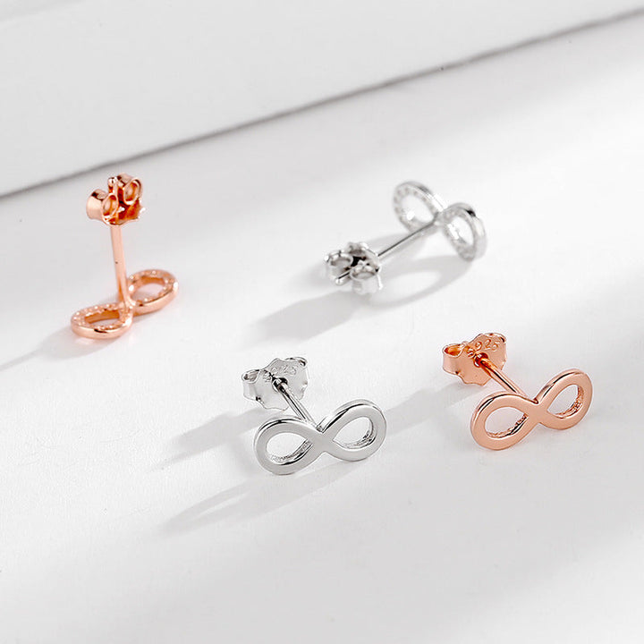 Ladies earrings in infinity design made of high-quality material All Fashion
