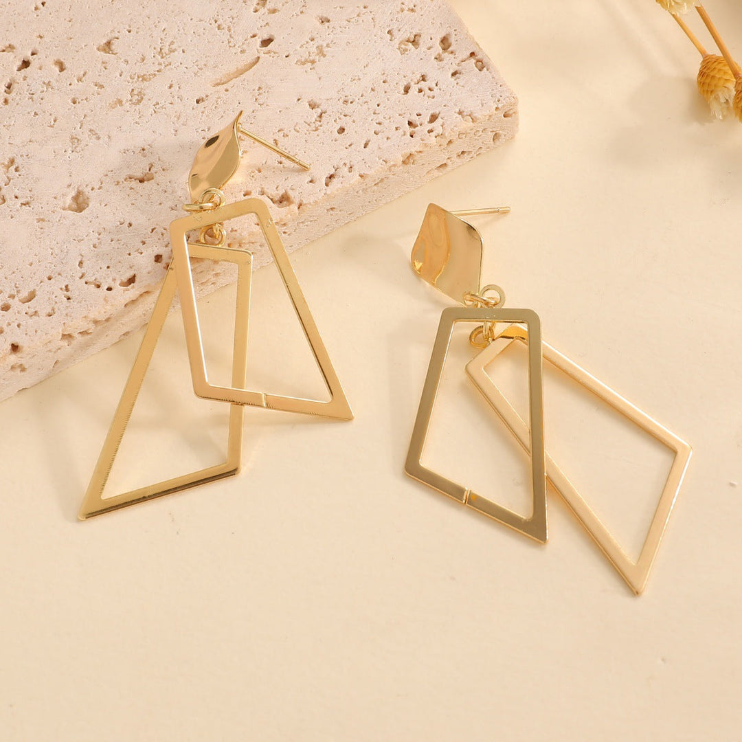 Women's Hanging Earrings in Modern Geometric Design All Fashion