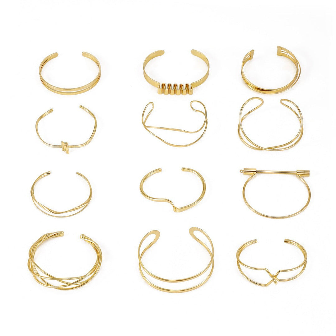 Ladies' bangle with elegant curved design All Fashion