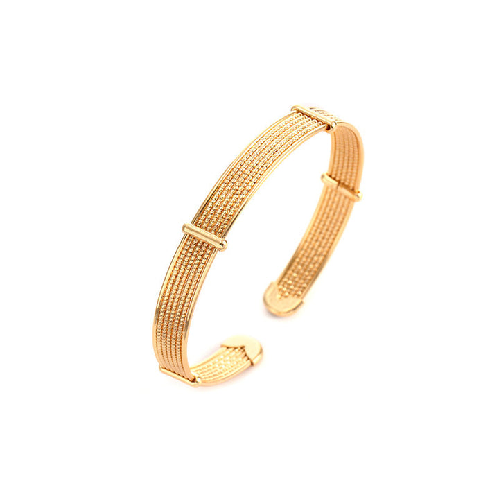 Ladies Open Bangle with Elegant Structure Design All Fashion