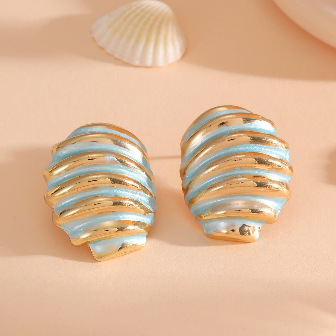 Women's ear clips in maritime shell design All Fashion