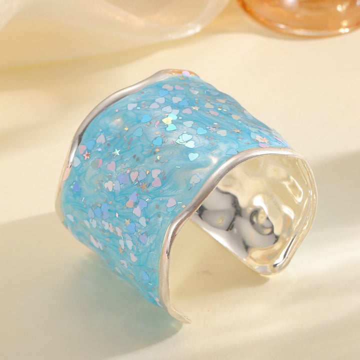 Women's Glittering Ring made of high-quality Epoxy Resin All Fashion