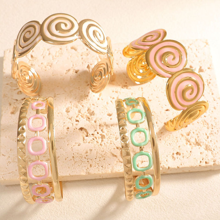 Women's cuff with elegant spiral design All Fashion