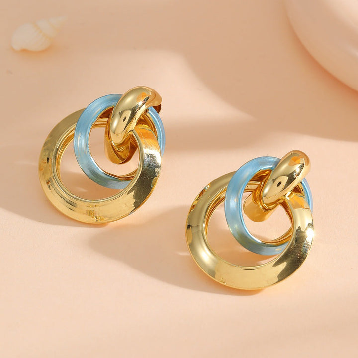 Women's earrings in elegant ring design All Fashion