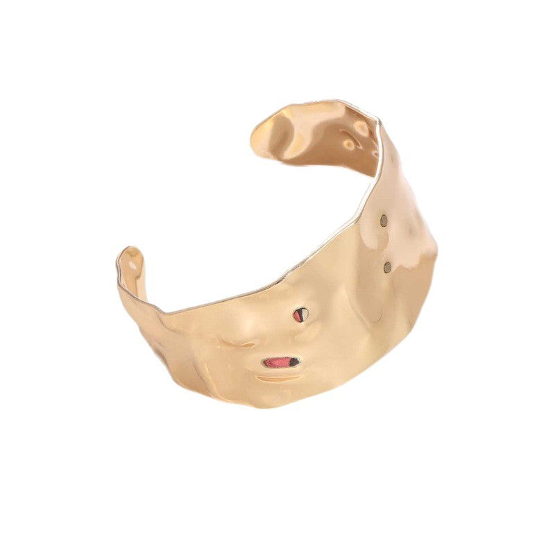Ladies Open Cuff Bracelet with Artistic, Organic Design All Fashion