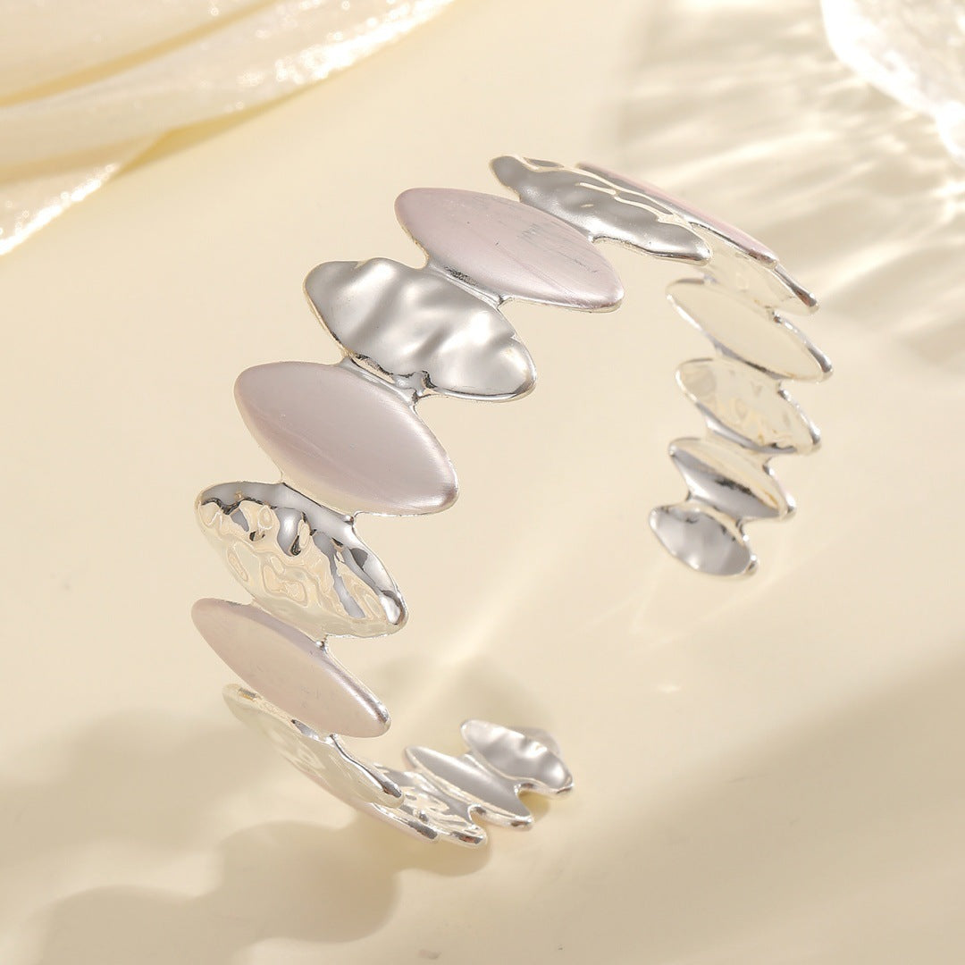 Women Open Bangle with Unique Textured Design All Fashion