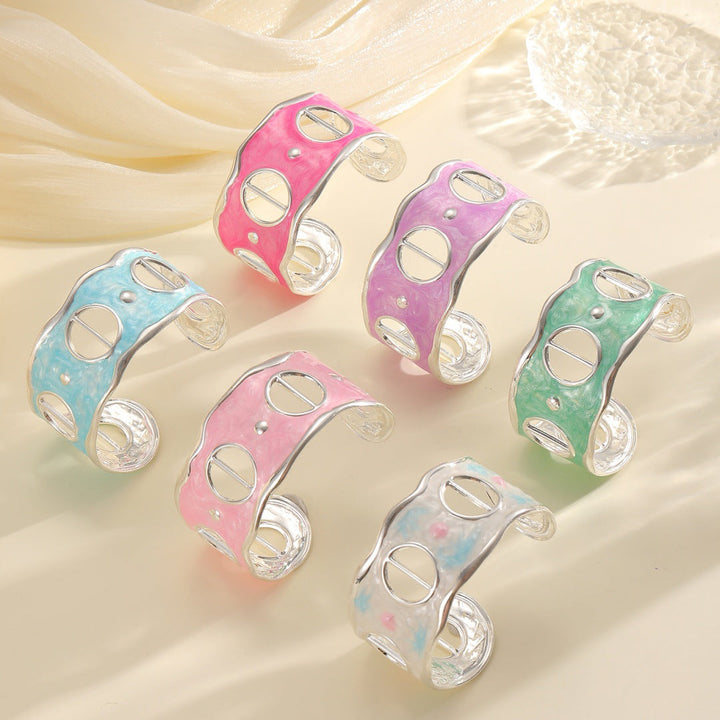 Women Open Bangle with Modern, Transparent Design All Fashion