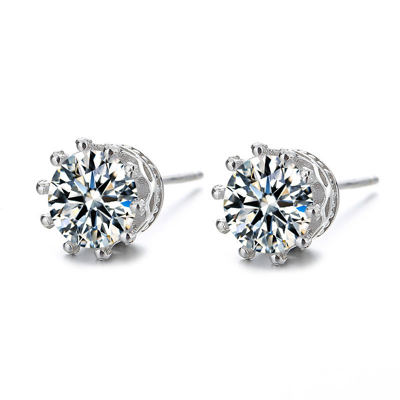 Ladies earrings with sparkling zirconia in elegant wreath design All Fashion