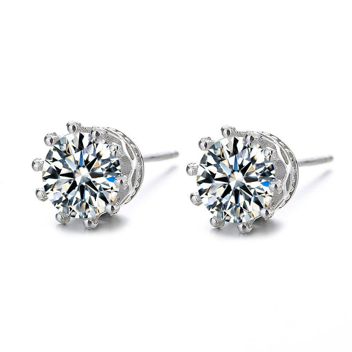 Ladies earrings with sparkling zirconia in elegant wreath design All Fashion