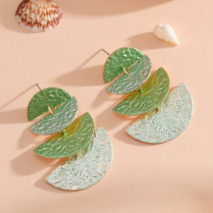 Women's Hanging Earrings in Elegant, Layered Design All Fashion