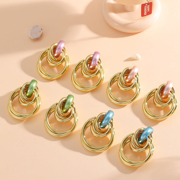Women's Hanging Earrings with Elegant, Sculptural Design All Fashion