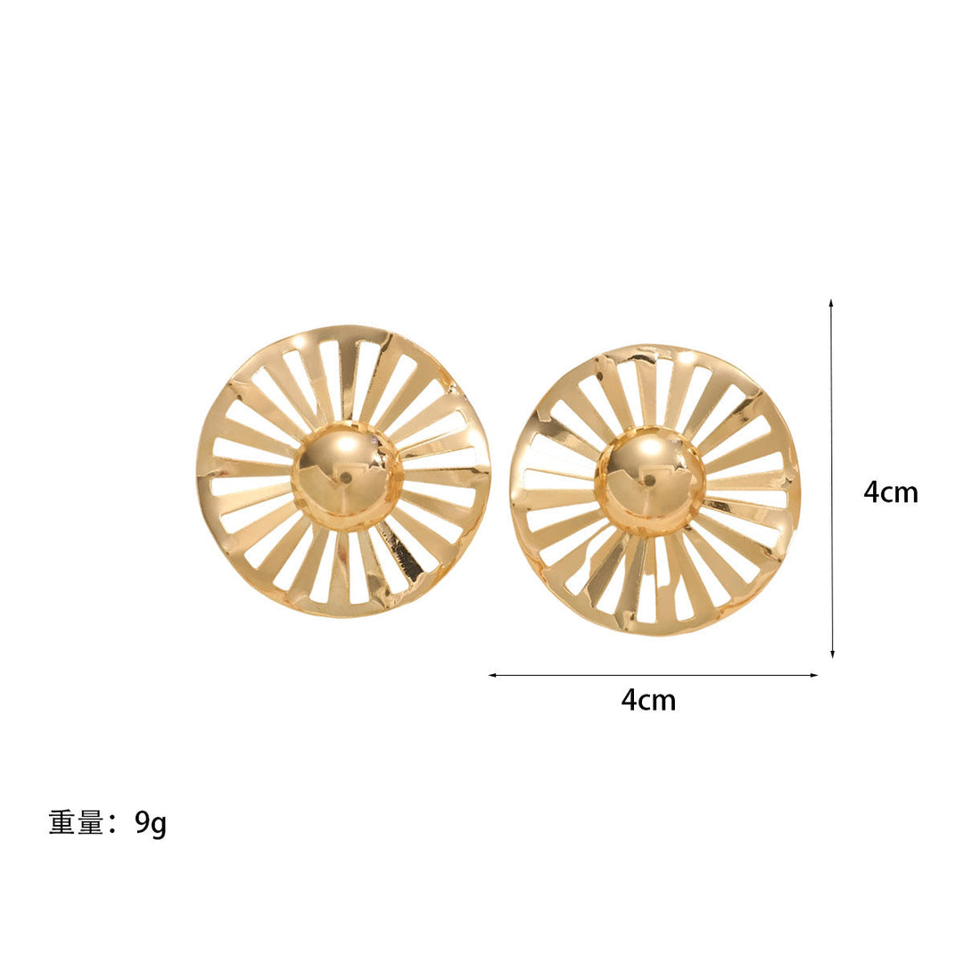 Ladies fashionable statement earrings with luxurious, geometric design All Fashion