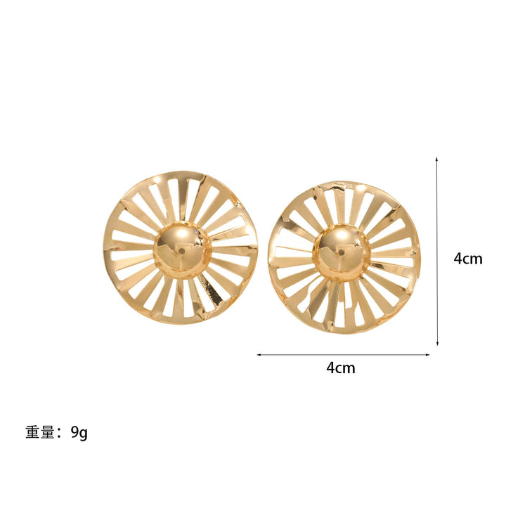 Ladies fashionable statement earrings with luxurious, geometric design All Fashion