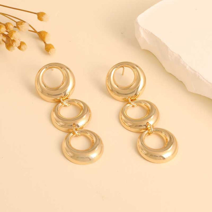 Women's Hanging Earrings with Modern, Geometric Elements All Fashion