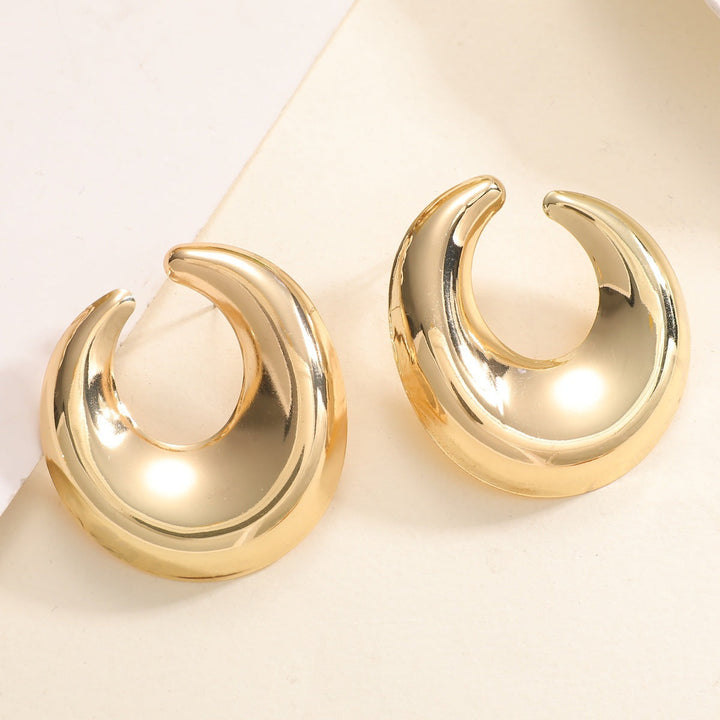 Women's earrings with elegant curved design All Fashion