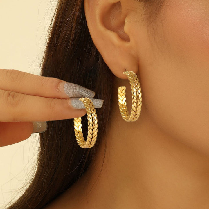 Women artistically designed hoops All Fashion