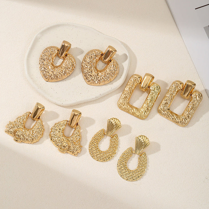 Ladies Hanging Earrings in Modern Rectangular Design All Fashion