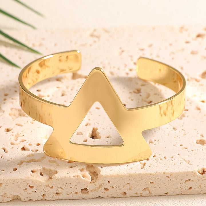 Ladies Open Bangle with Artistic Coral Pattern All Fashion