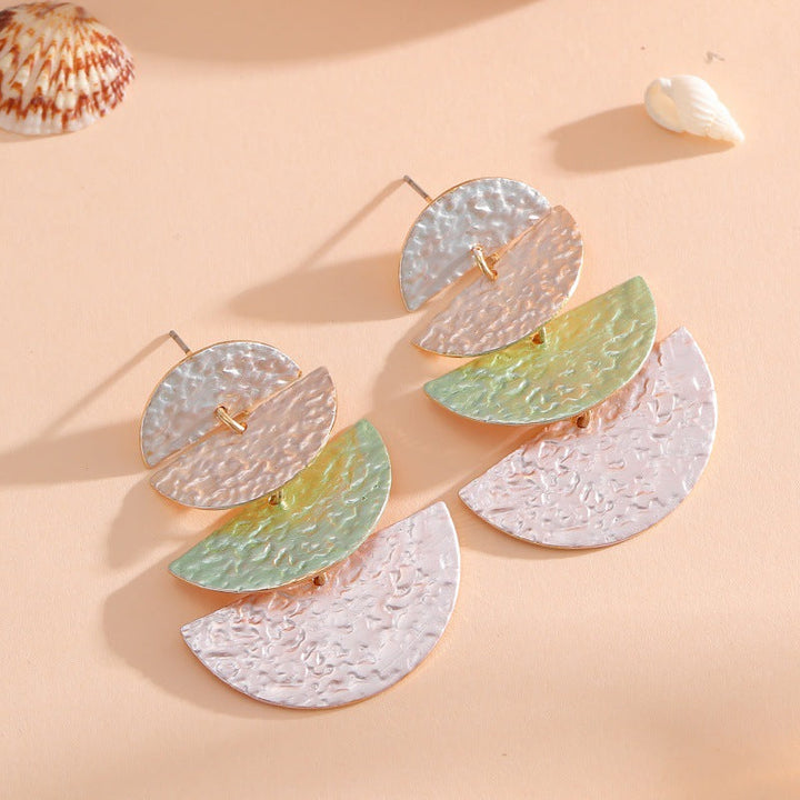 Women's Hanging Earrings in Elegant, Layered Design All Fashion