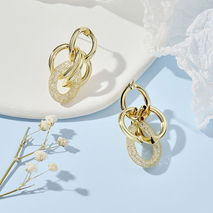 Women's Hanging Earrings with Luxurious, Sculptural Design All Fashion