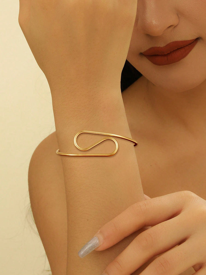 Women's cuff in modern wave pattern All Fashion