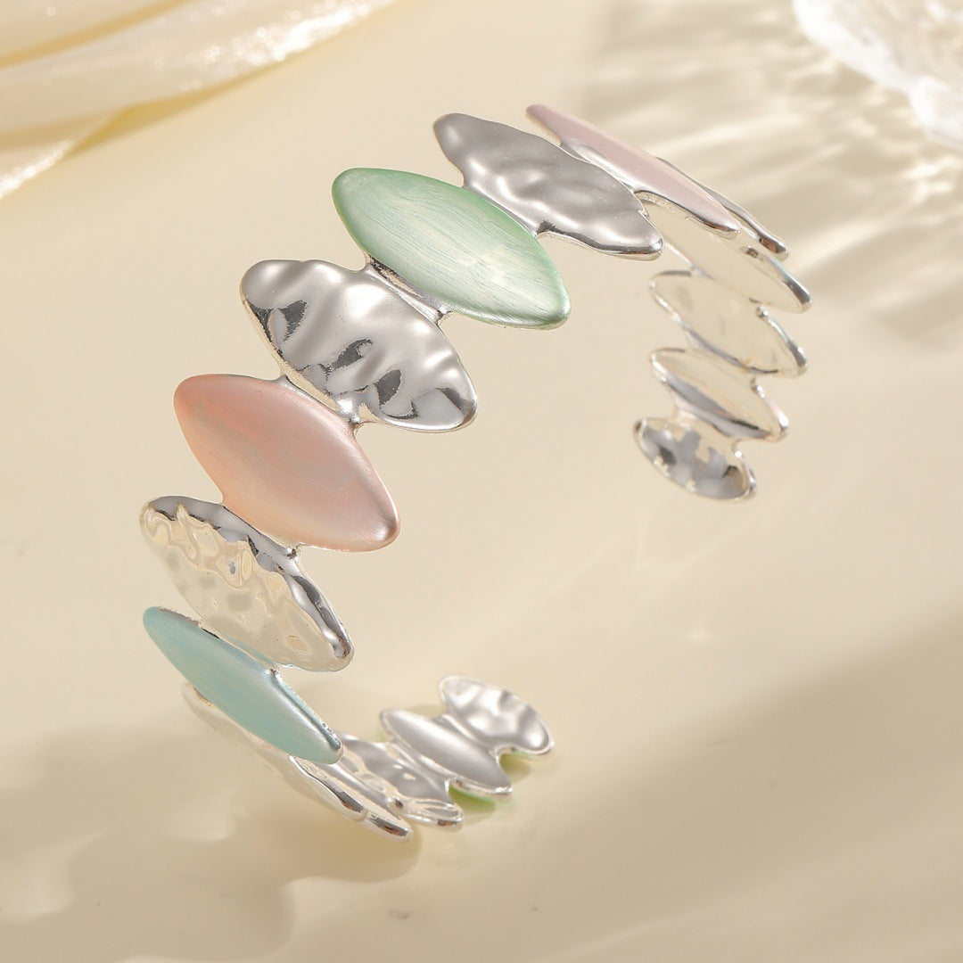 Women Open Bangle with Unique Textured Design All Fashion