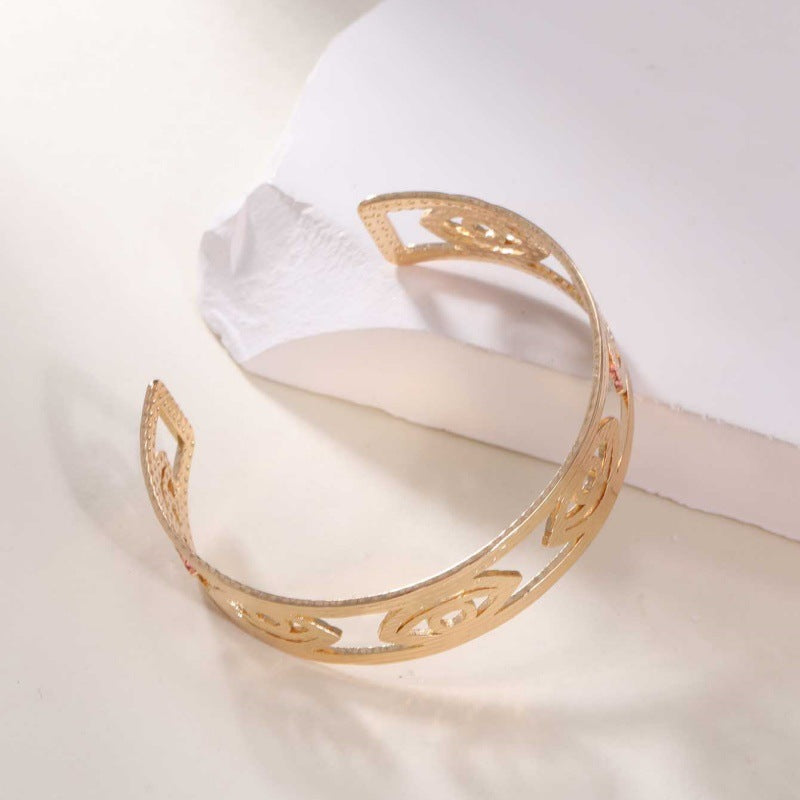 Women's Open Bangle in Modern Bamboo Design All Fashion