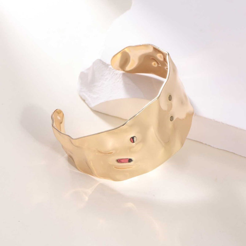 Ladies Open Cuff Bracelet with Artistic, Organic Design All Fashion